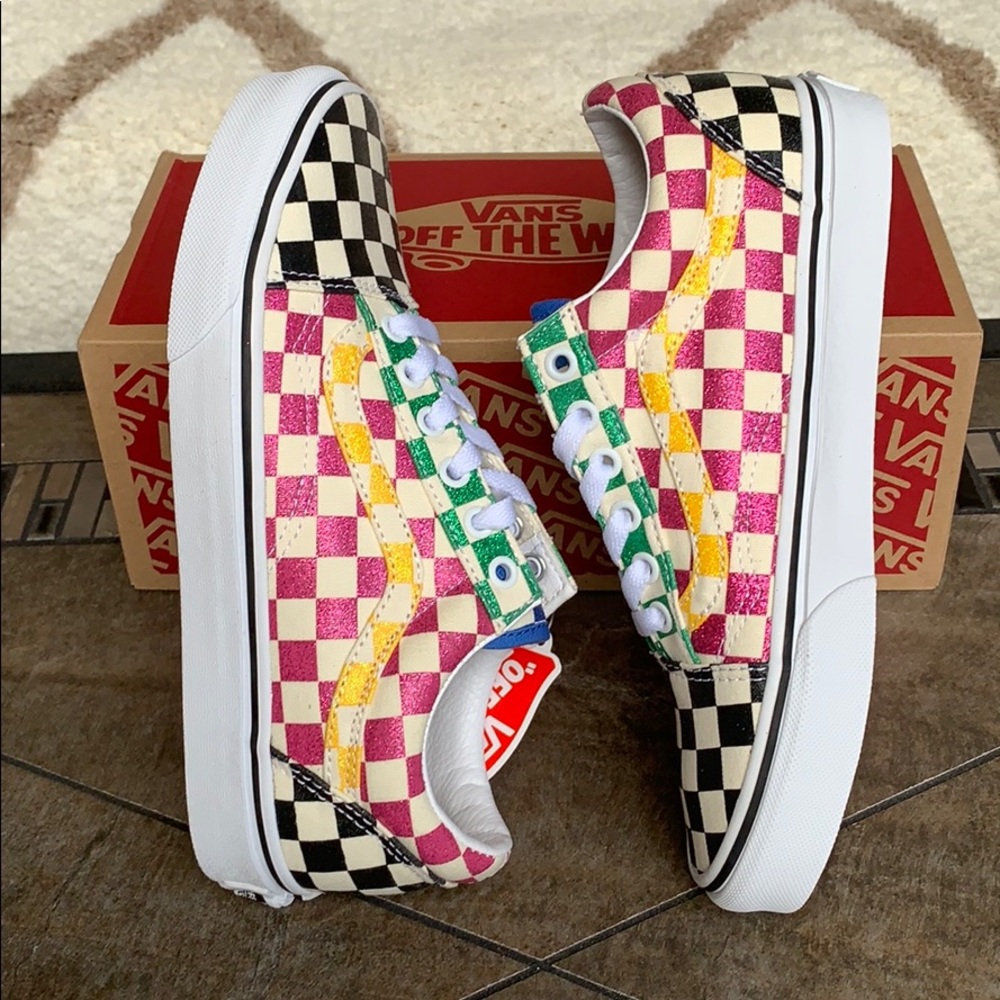 • VANS OLD SKOOL GLITER CHECK MULTITRWHT WMNS - Picture 10 of 16